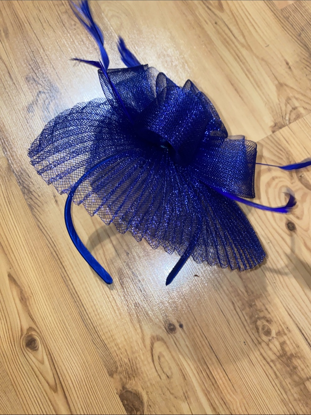 Royal Blue Fascinator Headband